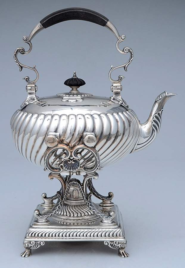 5741 (Sterling, Hollowware) Mini Kettle, Stand & Burner by Tiffany & CO SILVER-1