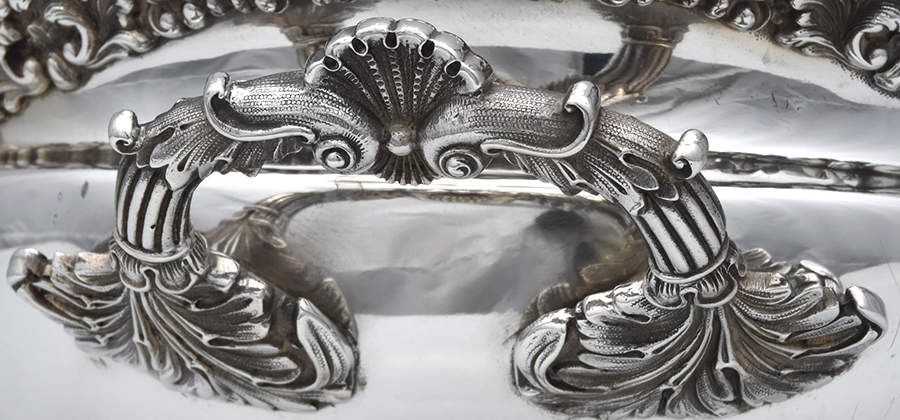4321 (Sterling, Hollowware) 15" Handled Oval Footed Centerpiece by Tiffany & CO SILVER-4