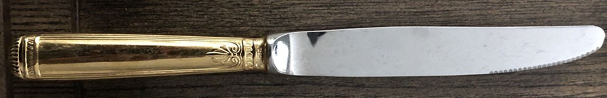 Gold Royalty Modern Hollow Knife by Towle Silver-1