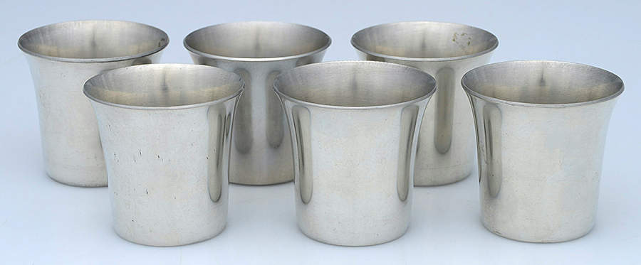 Pewter Hollowware Cordial Cup - Set of 6 by Charles Towne Pewter-1