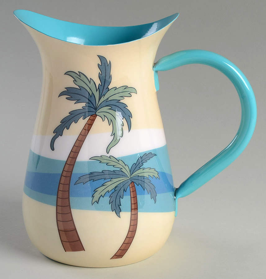 Palm Breeze (Metal, Hollowware) 56 Oz Water Pitcher by Towle Silver-1
