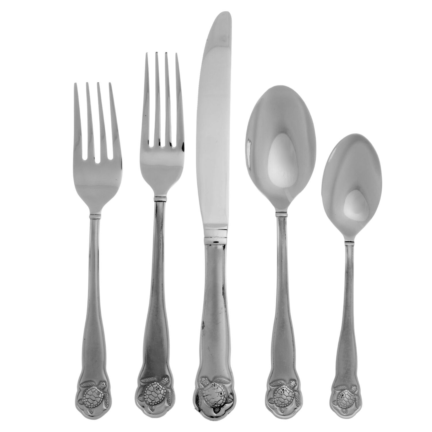 Sea Turtle (Stainless) 5 Piece Place Setting by Towle Silver-1