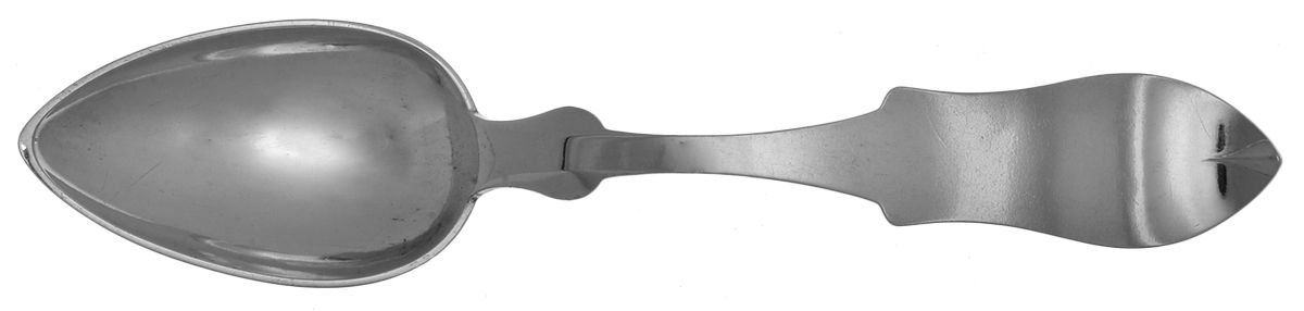 Coin Silver Flatware Tablespoon (Serving Spoon) by Thomas J. Shepard Sr-1