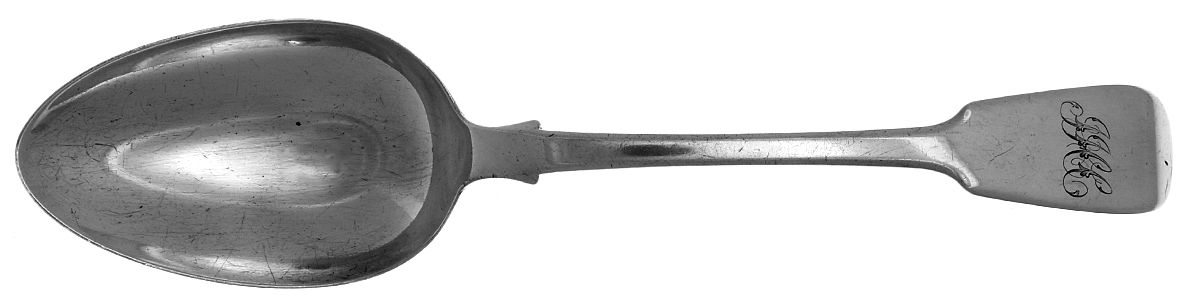TBF4 (Sterling) Monogram Tablespoon (Serving Spoon) by Thomas Wilkes Barker-1