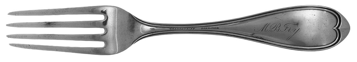 Coin Silver Flatware Fork by Chase and Tripp-2