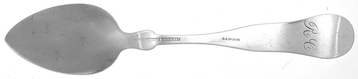 Coin Silver Flatware Teaspoon by Tompkins and Morris-2