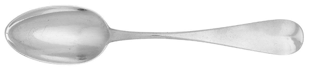 Coin Silver Flatware Tablespoon (Serving Spoon) by Tompkins and Morris-1