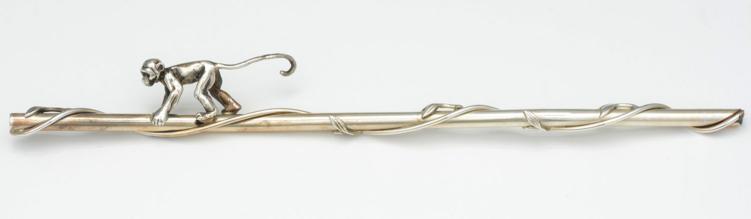 Monkey (Sterling) 8' Drinking Straw by Tiffany & CO SILVER-1