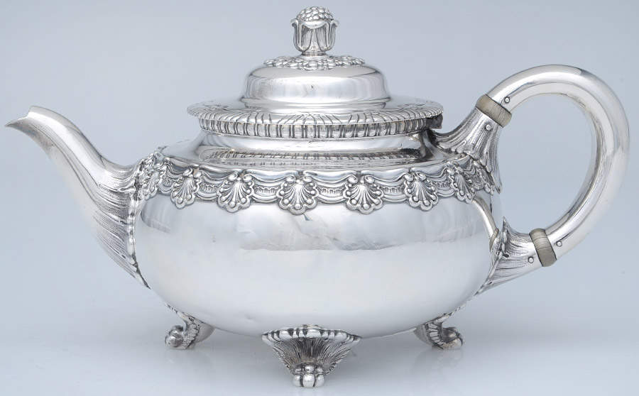 English King (6400, Sterling, Hollowware) Teapot by Tiffany & CO SILVER-1