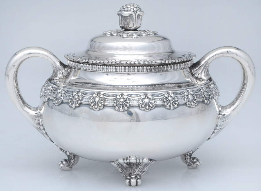 English King (6400, Sterling, Hollowware) Sugar Bowl & Lid by Tiffany & CO SILVER-1