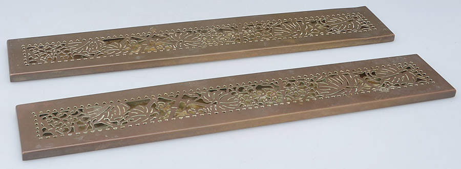 Grapevine (Plated Copper, Hollowware) 12" Blotter End - Set of 2 by Tiffany & CO SILVER-1