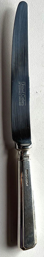 Grecian Modern Hollow Knife by United Cutlers Sheffield-1