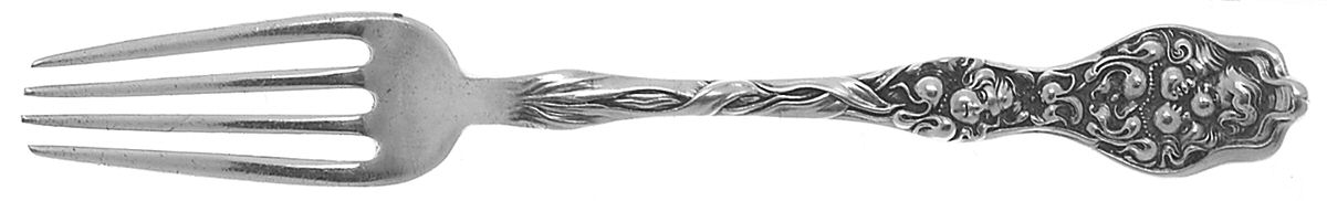 Cupid's Nosegay (Sterling, 1904) Solid Youth Tea Fork by Unger Brothers-1