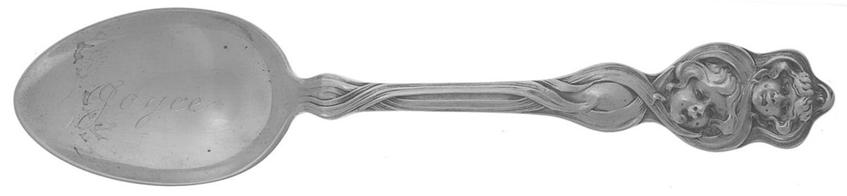 Cupid Sunbeams (Sterling, 1904) Teaspoon by Unger Brothers-1