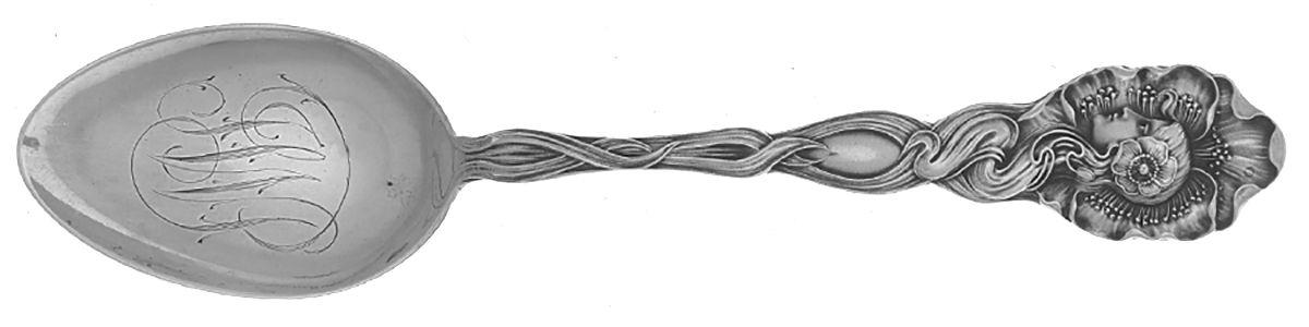 Dawn (Sterling, 1904) Monogram Teaspoon by Unger Brothers-1
