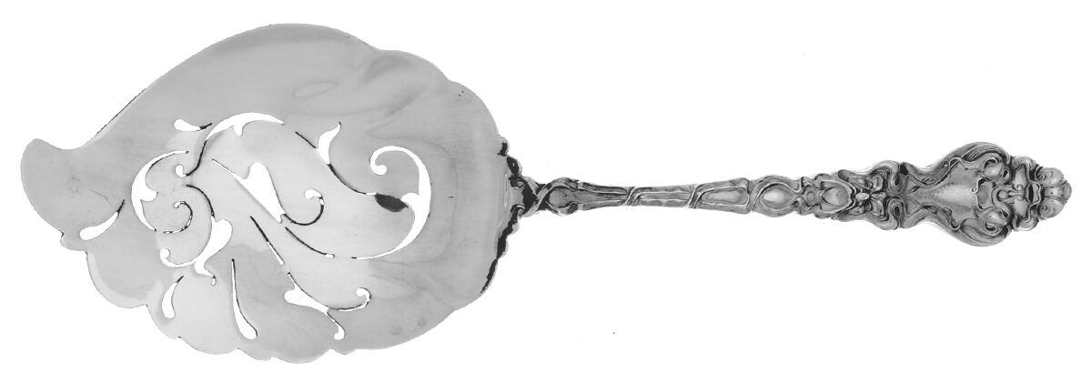 Douvaine (Sterling, 1890) Pierced Fried Oyster Server by Unger Brothers-1