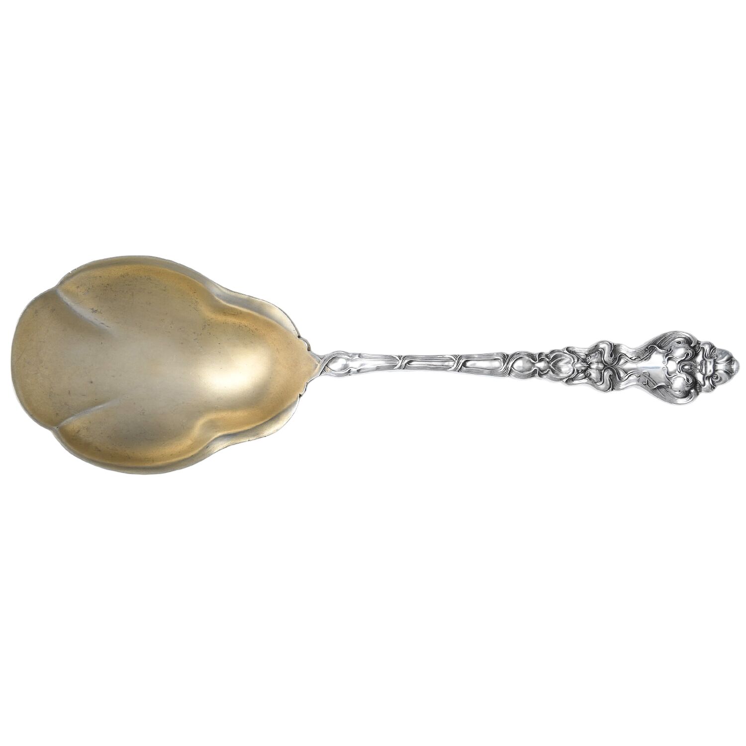Douvaine (Sterling, 1890) Large Solid Berry/Casserole Spoon by Unger Brothers-1