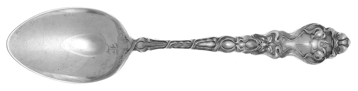 Douvaine (Sterling, 1890) Dessert/Oval Soup Spoon by Unger Brothers-1