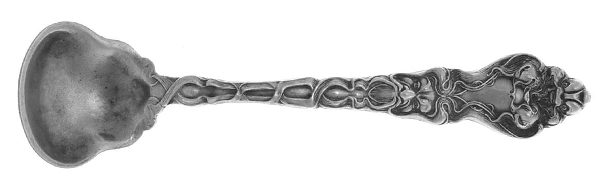 Douvaine (Sterling, 1890) Master Salt Spoon by Unger Brothers-1