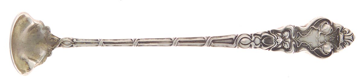 Douvaine (Sterling, 1890) Mustard Spoon by Unger Brothers-1