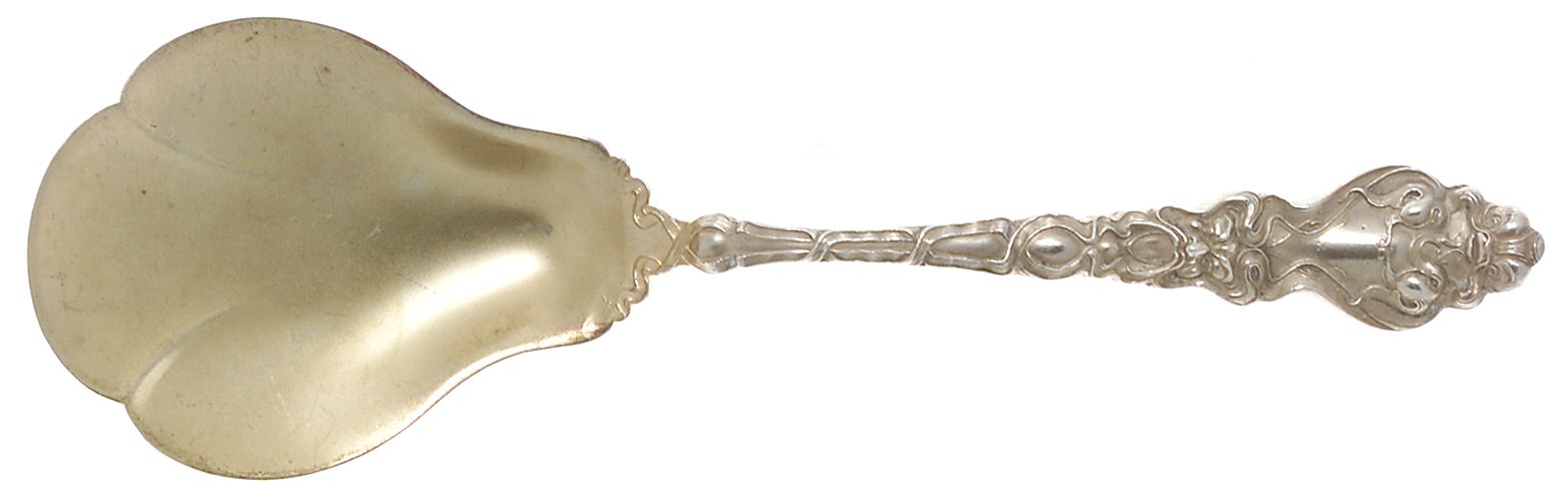 Douvaine (Sterling, 1890) Solid Salad Serving Spoon by Unger Brothers-1