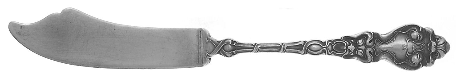 Douvaine (Sterling, 1890) Flat Handle Master Butter Knife by Unger Brothers-1