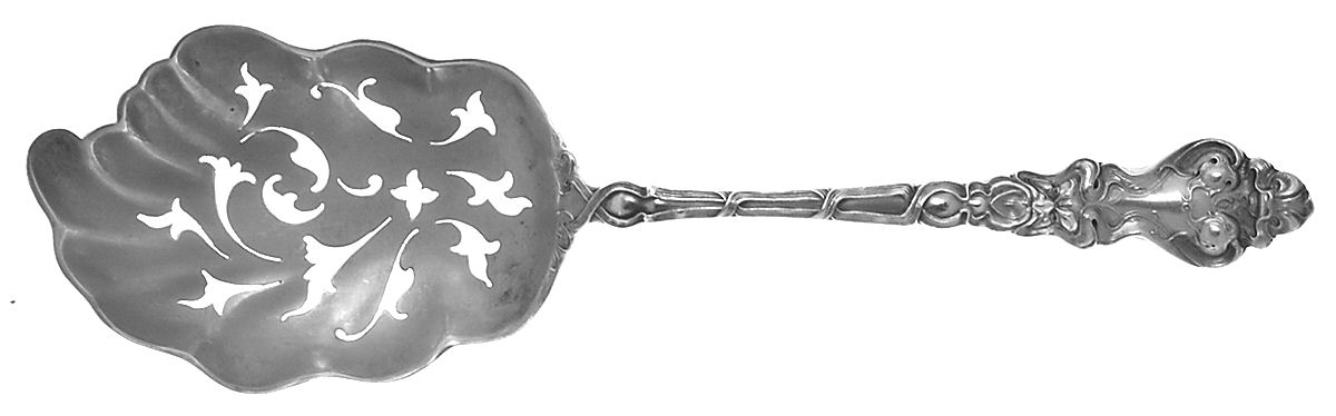 Douvaine (Sterling, 1890) Ice Serving Spoon Large by Unger Brothers-1