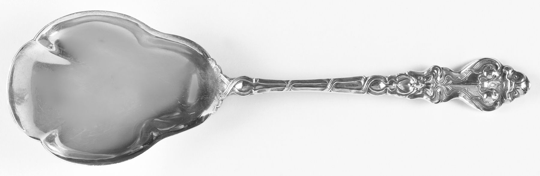 Douvaine (Sterling, 1890) Large Solid Berry/Casserole Spoon by Unger Brothers-1