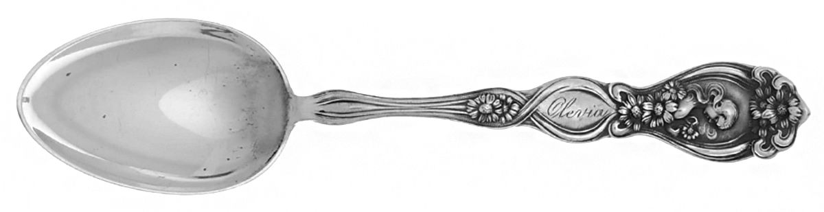 He Loves Me (Sterling, 1904) Teaspoon by Unger Brothers-1
