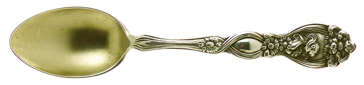 He Loves Me (Sterling, 1904) Demitasse Spoon by Unger Brothers-1