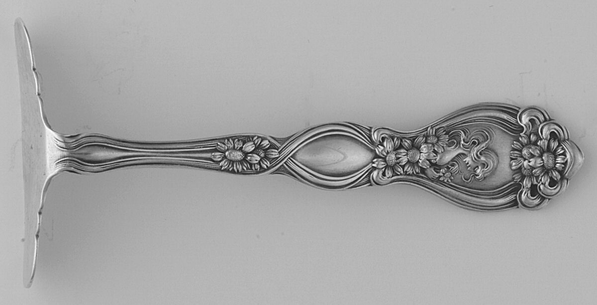 He Loves Me (Sterling, 1904) Food Pusher Solid by Unger Brothers-1
