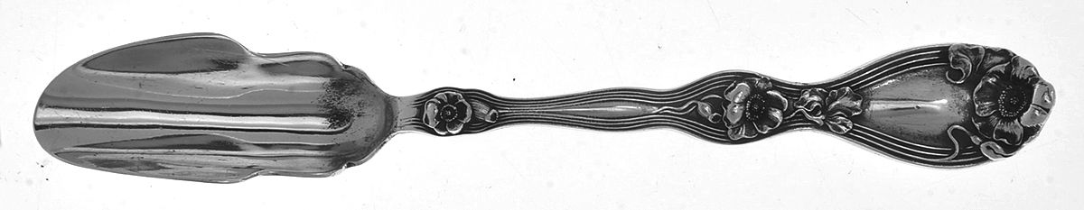 La Fleurette (Sterling, 1904) Solid Cheese Scoop by Unger Brothers-1