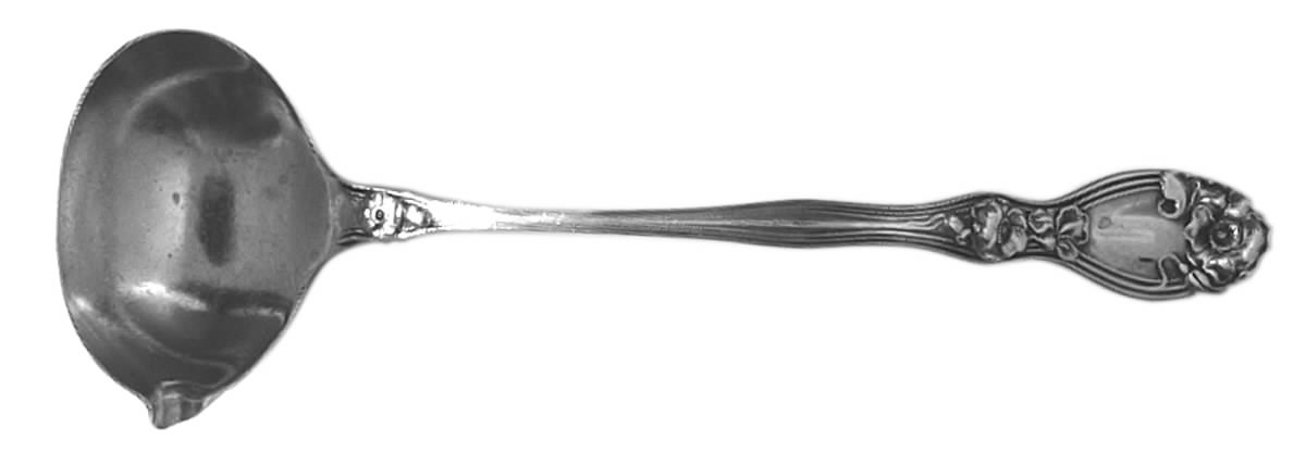 La Fleurette (Sterling, 1904) Cream Dipper with One Spout by Unger Brothers-1