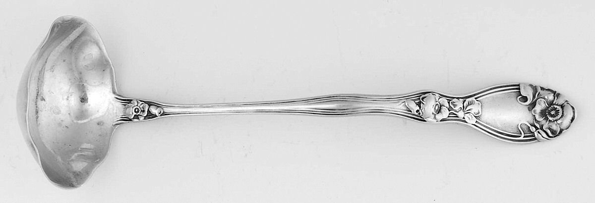 La Fleurette (Sterling, 1904) Ladle-Cream/Solid Piece-Small by Unger Brothers-1