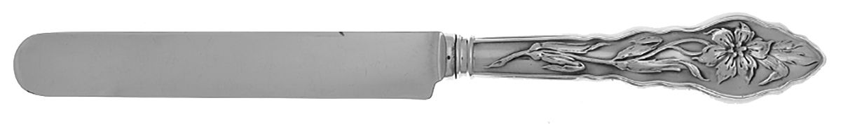 Narcissus (Sterling, 1890, No Monograms) Old French Hollow Knife with Bolster by Unger Brothers-1
