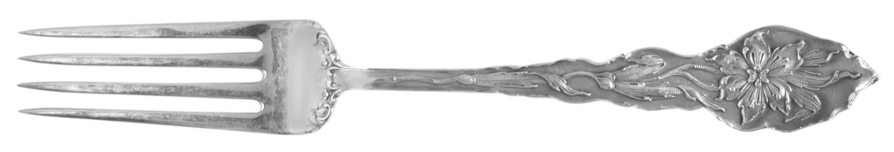 Narcissus (Sterling, 1890, No Monograms) Fork by Unger Brothers-1