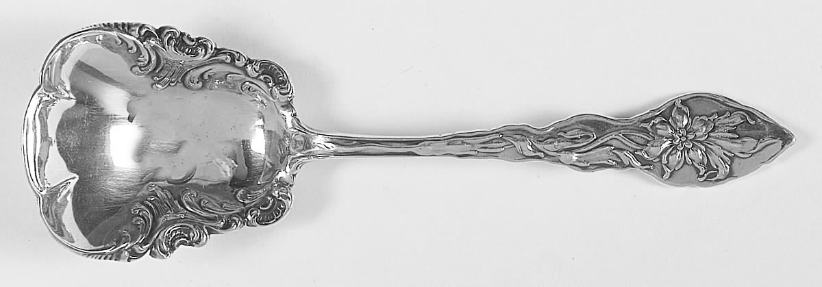 Narcissus (Sterling, 1890, No Monograms) Sugar Spoon by Unger Brothers-1