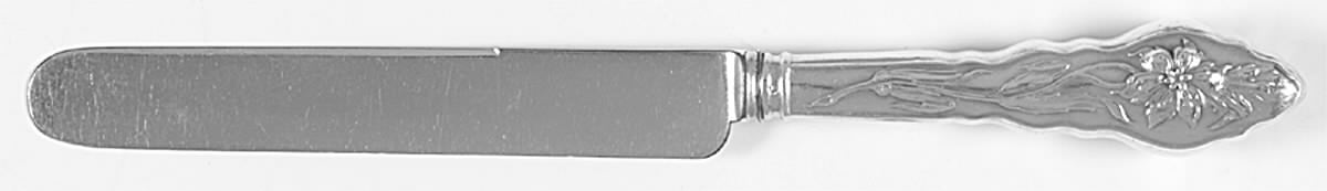 Narcissus (Sterling, 1890, No Monograms) Old French Hollow Knife with Bolster by Unger Brothers-1