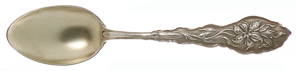 Narcissus (Sterling, 1890, No Monograms) Demitasse Spoon by Unger Brothers-1