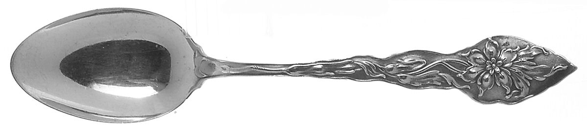 Narcissus (Sterling, 1890, No Monograms) Five O'Clock Teaspoon by Unger Brothers-1