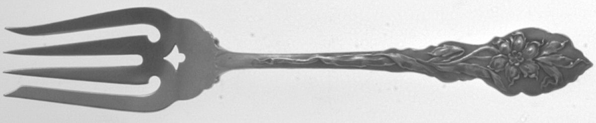 Narcissus (Sterling, 1890, No Monograms) Individual Salad Fork by Unger Brothers-1