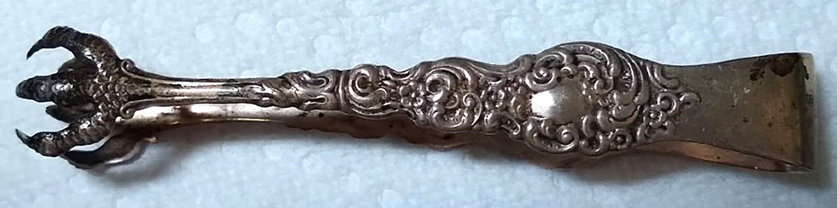 Passaic (Sterling, 1900) Small Sugar Tongs by Unger Brothers-1