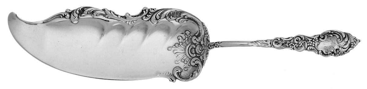 Passaic (Sterling, 1900) Large Solid Fish Serving Knife by Unger Brothers-1