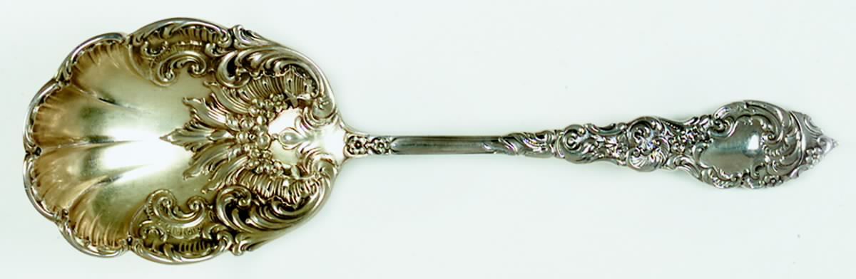 Passaic (Sterling, 1900) Preserve Spoon by Unger Brothers-1