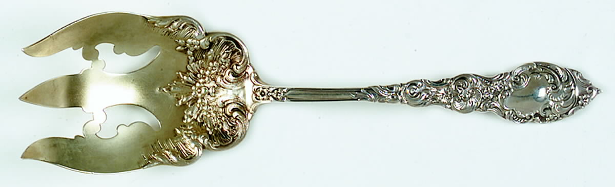 Passaic (Sterling, 1900) Solid Salad Serving Fork by Unger Brothers-1