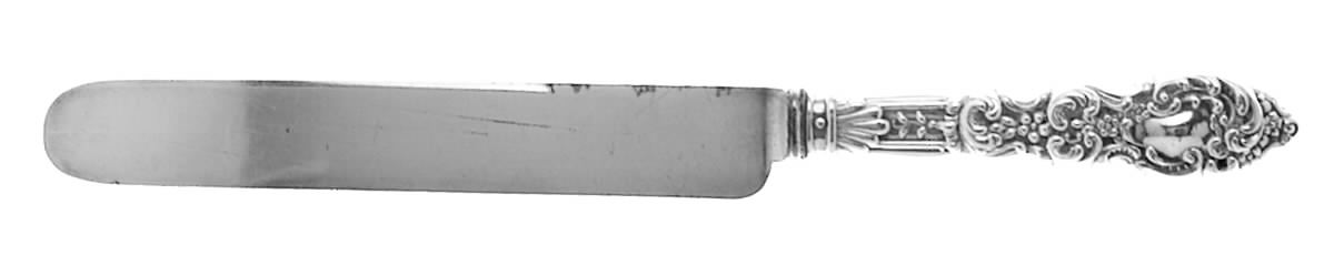 Passaic (Sterling, 1900) Blunt Hollow Knife with Bolster by Unger Brothers-1