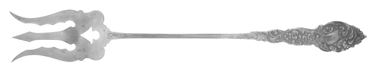 Passaic (Sterling, 1900) Large Lettuce Serving Fork by Unger Brothers-1
