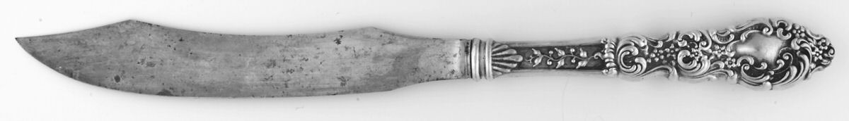 Passaic (Sterling, 1900) Large Stainless Blade Roast Carving Knife by Unger Brothers-1
