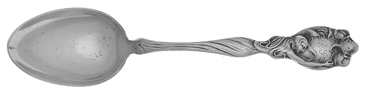 Secret of The Flowers (Sterling, 1904) Teaspoon by Unger Brothers-1