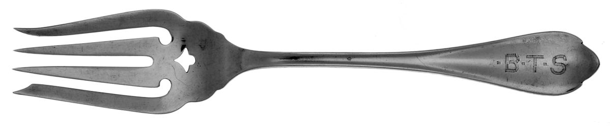 Springfield (Sterling, 1900) Monogram Individual Salad Fork by Unger Brothers-1